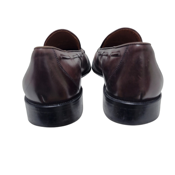 BOSTONIAN Tassel Genuine Leather Burgundy Loafer Dress Shoes #28686 Size 10M main image 4